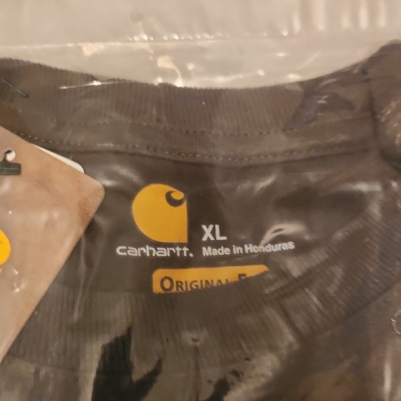 Carhartt Dark Brown T-Shirt with Logo - Picture 6 of 8